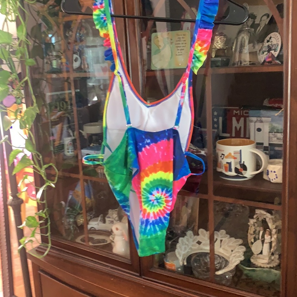 Tye dye swim suit one piece size small - Picture 3 of 8